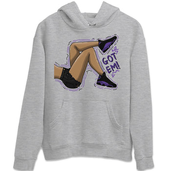 Jordan 13 Court Purple Sneaker Match Tees Got Em Legs Sneaker Tees Jordan 13 Court Purple Sneaker Release Tees Unisex Shirts