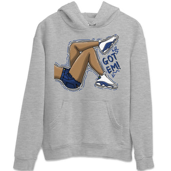 Jordan 13 French Blue Sneaker Match Tees Got Em Legs Sneaker Tees Jordan 13 French Blue Sneaker Release Tees Unisex Shirts