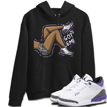 Jordan 3 Dark Iris Sneaker Match Tees Got Em Legs Sneaker Tees Jordan 3 Dark Iris Sneaker Release Tees Unisex Shirts