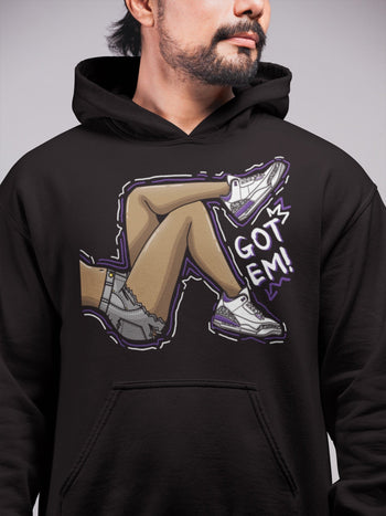 Jordan 3 Dark Iris Sneaker Match Tees Got Em Legs Sneaker Tees Jordan 3 Dark Iris Sneaker Release Tees Unisex Shirts