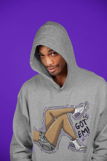 Jordan 3 Dark Iris Sneaker Match Tees Got Em Legs Sneaker Tees Jordan 3 Dark Iris Sneaker Release Tees Unisex Shirts