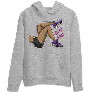 Jordan 4 Canyon Purple Sneaker Match Tees Got Em Legs Sneaker Tees Jordan 4 Canyon Purple Sneaker Release Tees Unisex Shirts