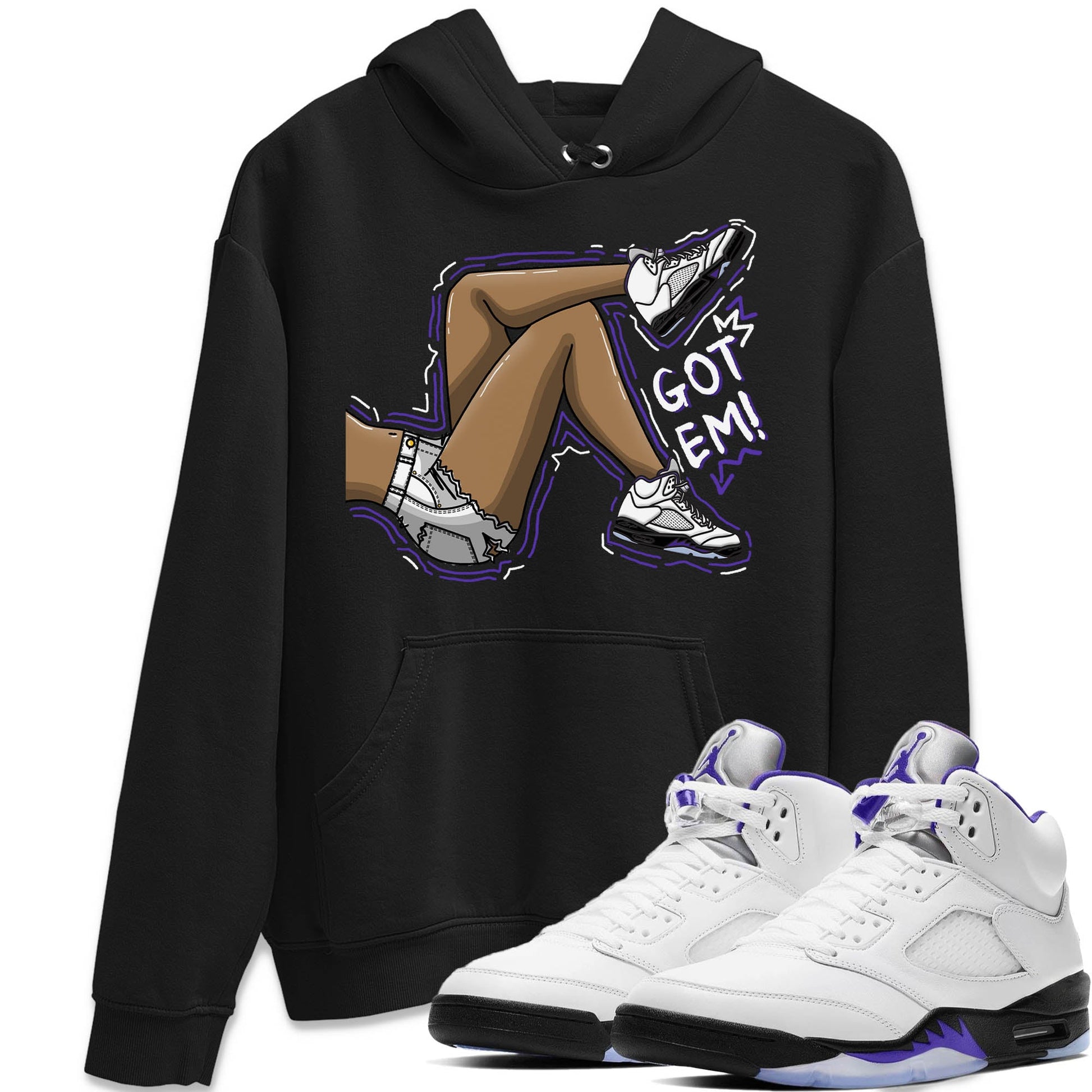 Jordan 5 Concord Sneaker Match Tees Got Em Legs Sneaker Tees Jordan 5 Concord Sneaker Release Tees Unisex Shirts