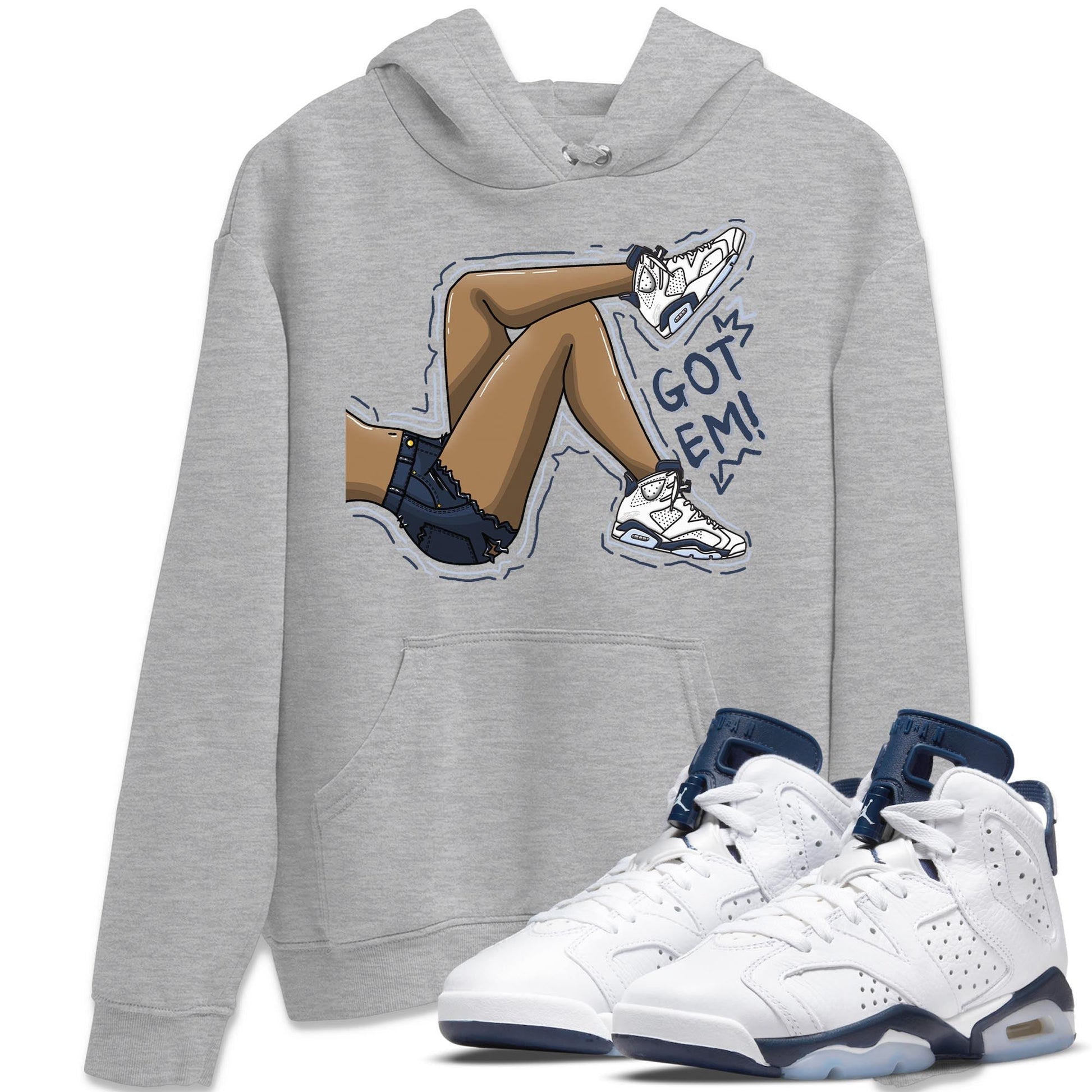 Jordan 6 Midnight Navy Sneaker Match Tees Got Em Legs Sneaker Tees Jordan 6 Midnight Navy Sneaker Release Tees Unisex Shirts