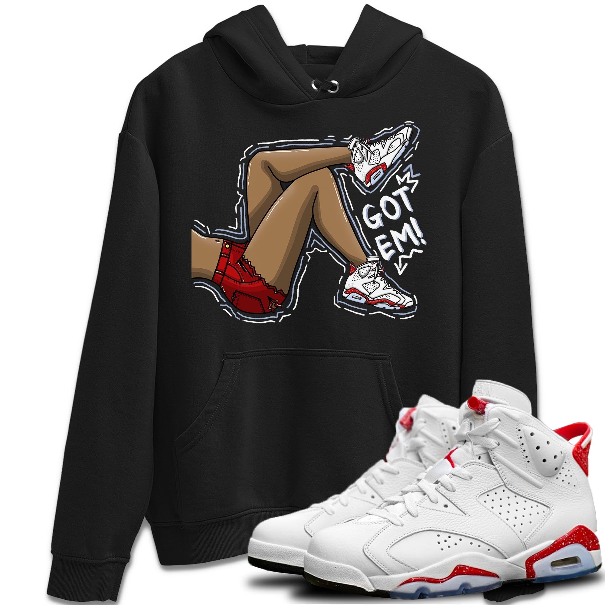 Jordan 6 Red Velvet Cookies Sneaker Match Tees Got Em Legs Sneaker Tees Jordan 6 Red Velvet Cookies Sneaker Release Tees Unisex Shirts