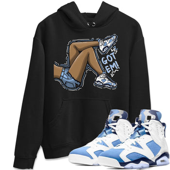 Jordan 6 UNC Sneaker Match Tees Got Em Legs Sneaker Tees Jordan 6 UNC Sneaker Release Tees Unisex Shirts