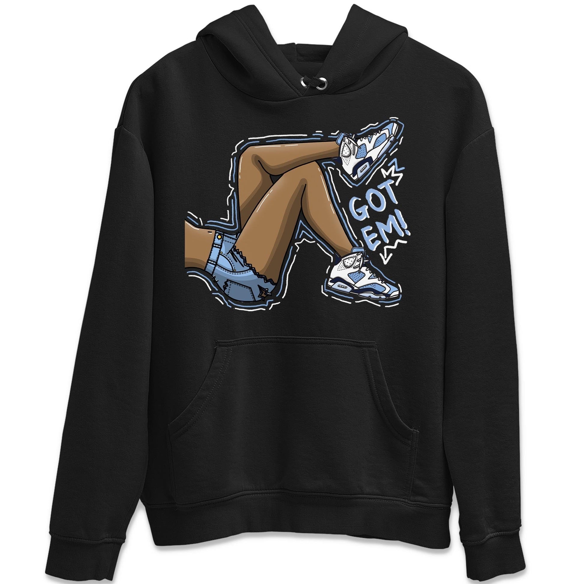 Jordan 6 UNC Sneaker Match Tees Got Em Legs Sneaker Tees Jordan 6 UNC Sneaker Release Tees Unisex Shirts