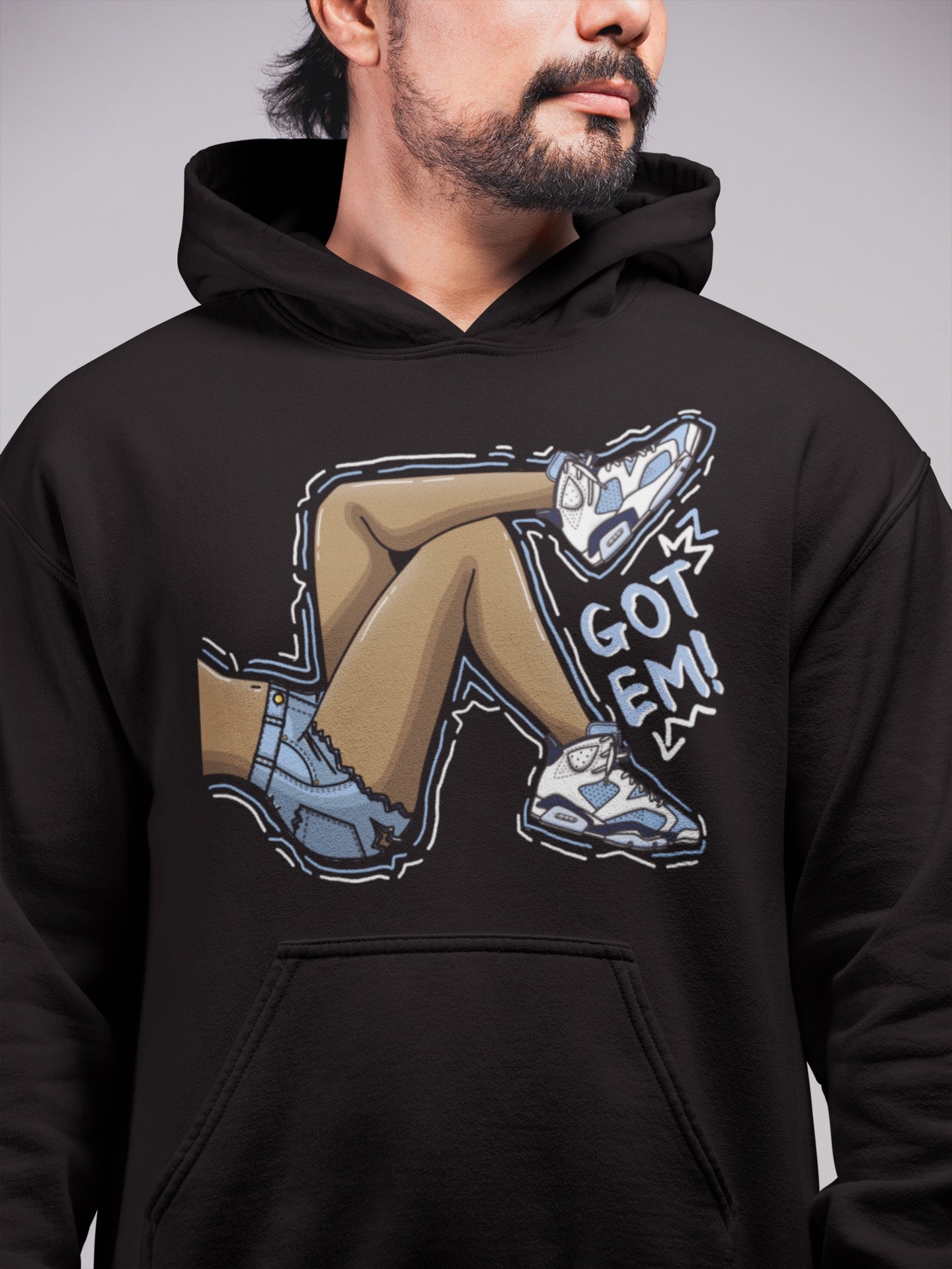 Jordan 6 UNC Sneaker Match Tees Got Em Legs Sneaker Tees Jordan 6 UNC Sneaker Release Tees Unisex Shirts