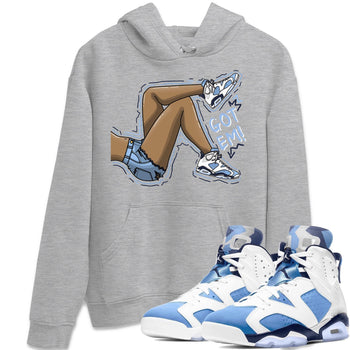 Jordan 6 UNC Sneaker Match Tees Got Em Legs Sneaker Tees Jordan 6 UNC Sneaker Release Tees Unisex Shirts