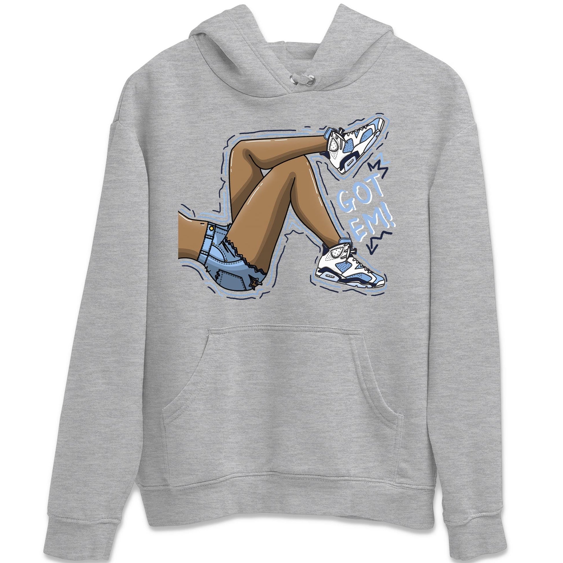 Jordan 6 UNC Sneaker Match Tees Got Em Legs Sneaker Tees Jordan 6 UNC Sneaker Release Tees Unisex Shirts
