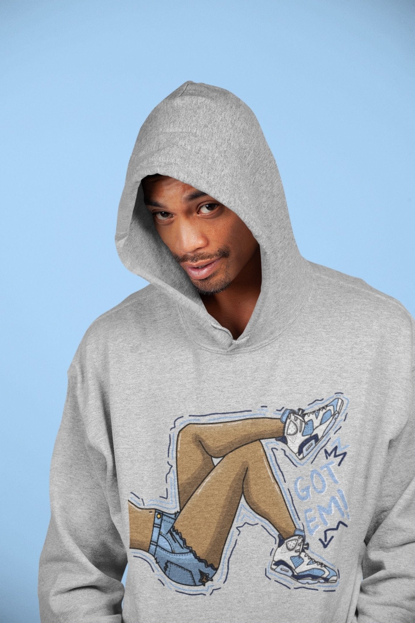 Jordan 6 UNC Sneaker Match Tees Got Em Legs Sneaker Tees Jordan 6 UNC Sneaker Release Tees Unisex Shirts