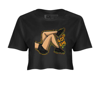 Nike Dunk Mid Premium shirt to match jordans Got Em Legs sneaker tees Nike Dunk Mid Halloween SNRT Sneaker Tees Sneaker Matching Clothing Brand Black 2 Crop T-Shirt