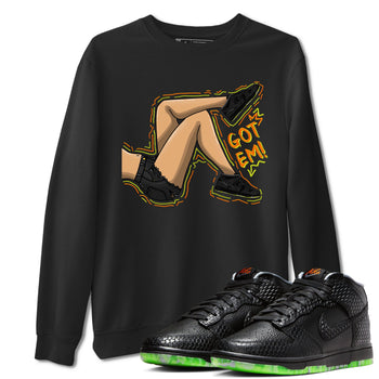Nike Dunk Mid Premium shirt to match jordans Got Em Legs sneaker tees Nike Dunk Mid Halloween SNRT Sneaker Tees Sneaker Matching Clothing Brand Unisex Sneaker Tee Black 1 T-Shirt
