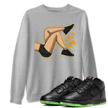 Nike Dunk Mid Premium shirt to match jordans Got Em Legs sneaker tees Nike Dunk Mid Halloween SNRT Sneaker Tees Sneaker Matching Clothing Brand Unisex Sneaker Tee Heather Grey 1 T-Shirt