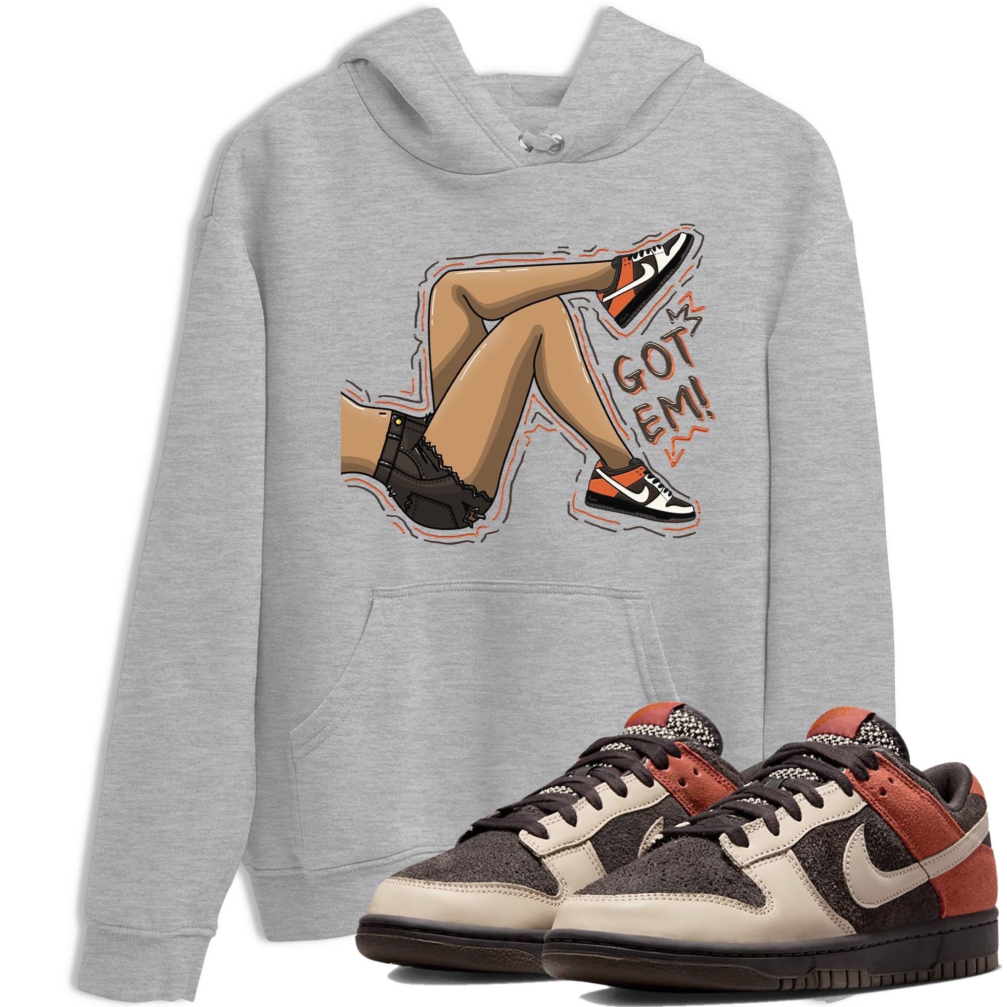 Nike Low Dunk Red Panda shirt to match jordans Got Em Legs sneaker tees Nike Dunk Red Panda SNRT Sneaker Tees Unisex Streetwear Clothing Heather Grey 1 T-Shirt