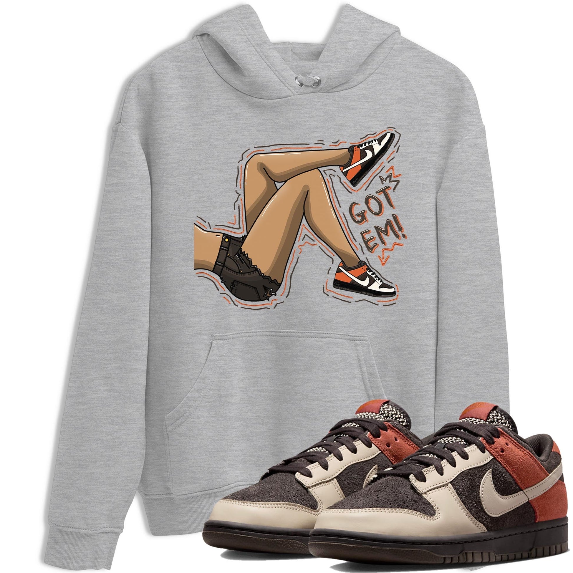 Nike Low Dunk Red Panda shirt to match jordans Got Em Legs sneaker tees Nike Dunk Red Panda SNRT Sneaker Tees Unisex Streetwear Clothing Heather Grey 1 T-Shirt