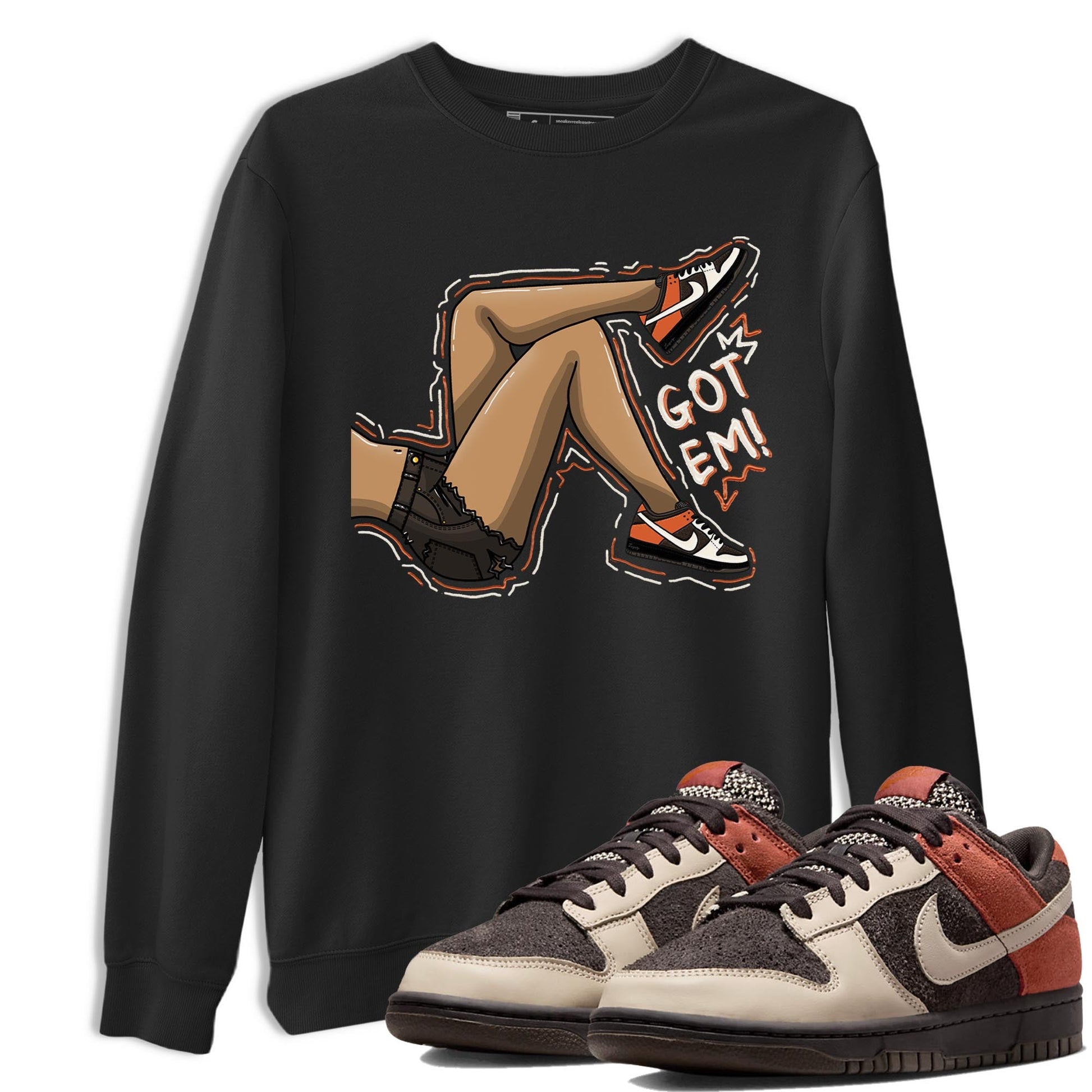 Nike Low Dunk Red Panda shirt to match jordans Got Em Legs sneaker tees Nike Dunk Red Panda SNRT Sneaker Tees Unisex Streetwear Clothing Black 1 T-Shirt