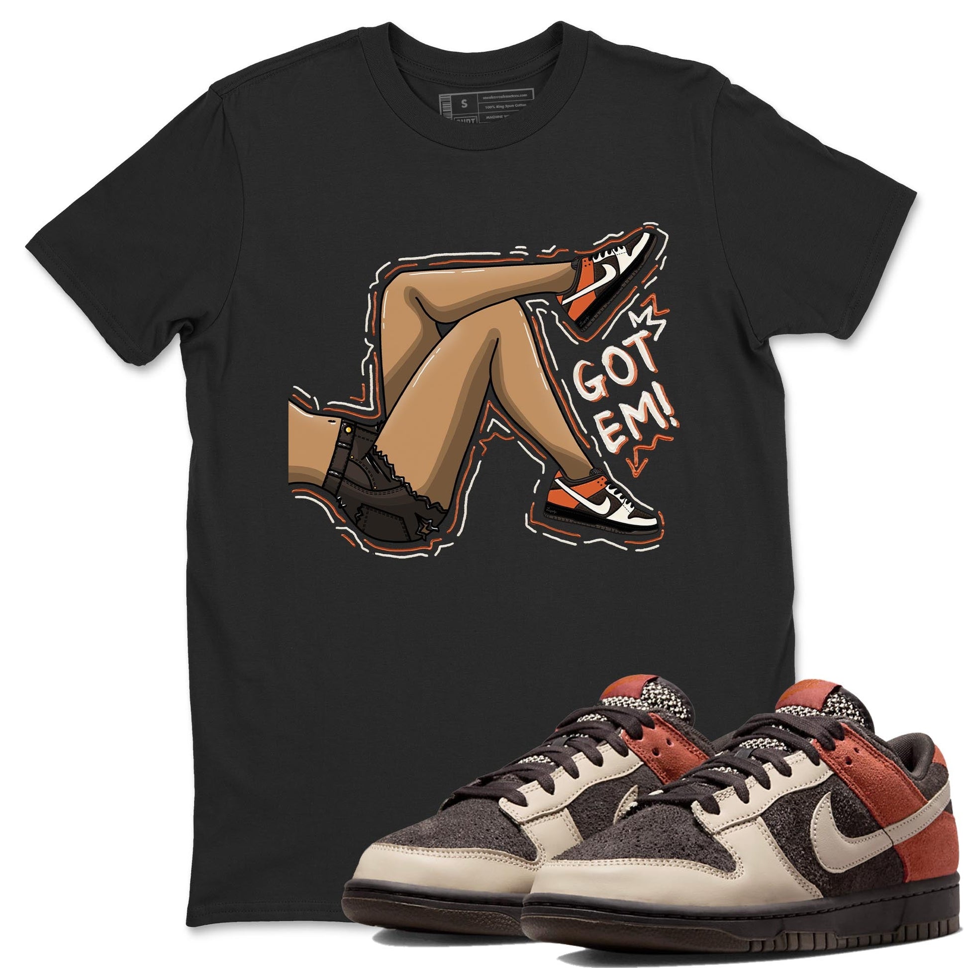 Nike Low Dunk Red Panda shirt to match jordans Got Em Legs sneaker tees Nike Dunk Red Panda SNRT Sneaker Tees Unisex Streetwear Clothing Black 1 T-Shirt