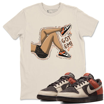 Nike Low Dunk Red Panda shirt to match jordans Got Em Legs sneaker tees Nike Dunk Red Panda SNRT Sneaker Tees Unisex Streetwear Clothing Natural 1 T-Shirt