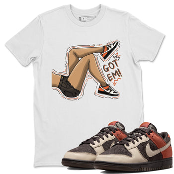 Nike Low Dunk Red Panda shirt to match jordans Got Em Legs sneaker tees Nike Dunk Red Panda SNRT Sneaker Tees Unisex Streetwear Clothing White 1 T-Shirt