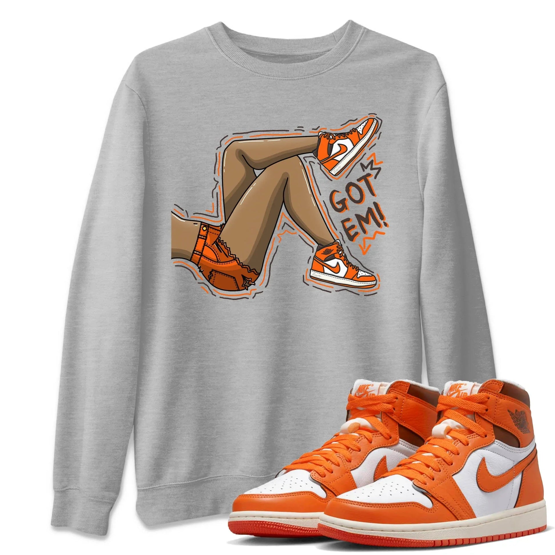 Jordan 1 Starfish Sneaker Match Tees Got Em Legs Sneaker Tees Jordan 1 Starfish Sneaker Release Tees Unisex Shirts