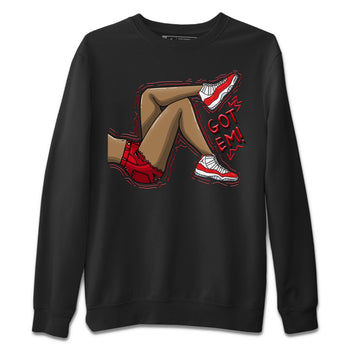 Jordan 11 Cherry Sneaker Match Tees Got Em Legs Sneaker Tees Jordan 11 Cherry Sneaker Release Tees Unisex Shirts