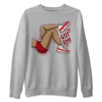Jordan 11 Cherry Sneaker Match Tees Got Em Legs Sneaker Tees Jordan 11 Cherry Sneaker Release Tees Unisex Shirts