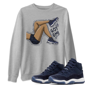 Jordan 11 Midnight Navy Sneaker Match Tees Got Em Legs Sneaker Tees Jordan 11 Midnight Navy Sneaker Release Tees Unisex Shirts