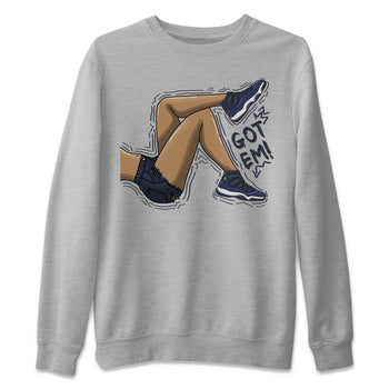 Jordan 11 Midnight Navy Sneaker Match Tees Got Em Legs Sneaker Tees Jordan 11 Midnight Navy Sneaker Release Tees Unisex Shirts