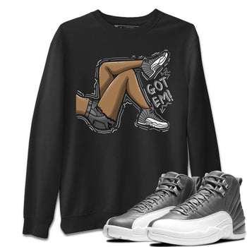 Jordan 12 Stealth Sneaker Match Tees Got Em Legs Sneaker Tees Jordan 12 Stealth Sneaker Release Tees Unisex Shirts