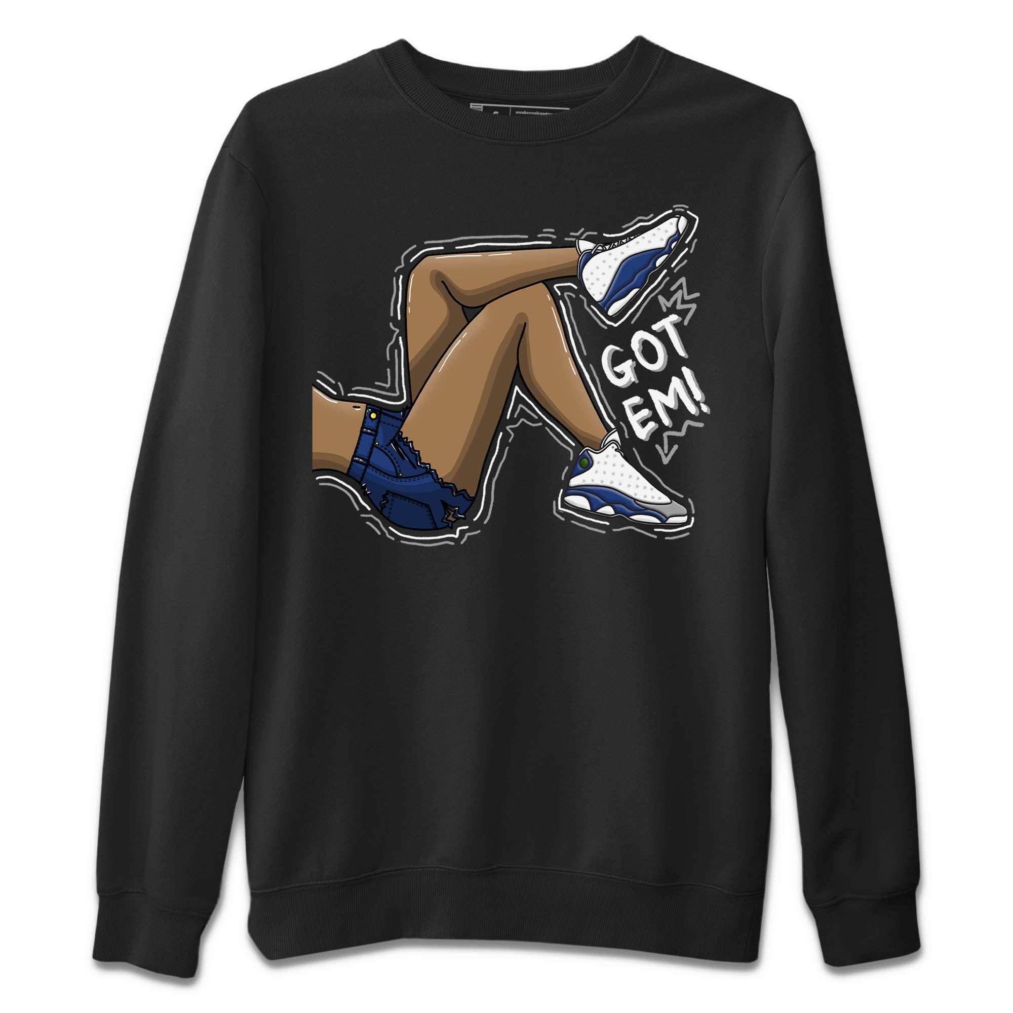 Jordan 13 French Blue Sneaker Match Tees Got Em Legs Sneaker Tees Jordan 13 French Blue Sneaker Release Tees Unisex Shirts
