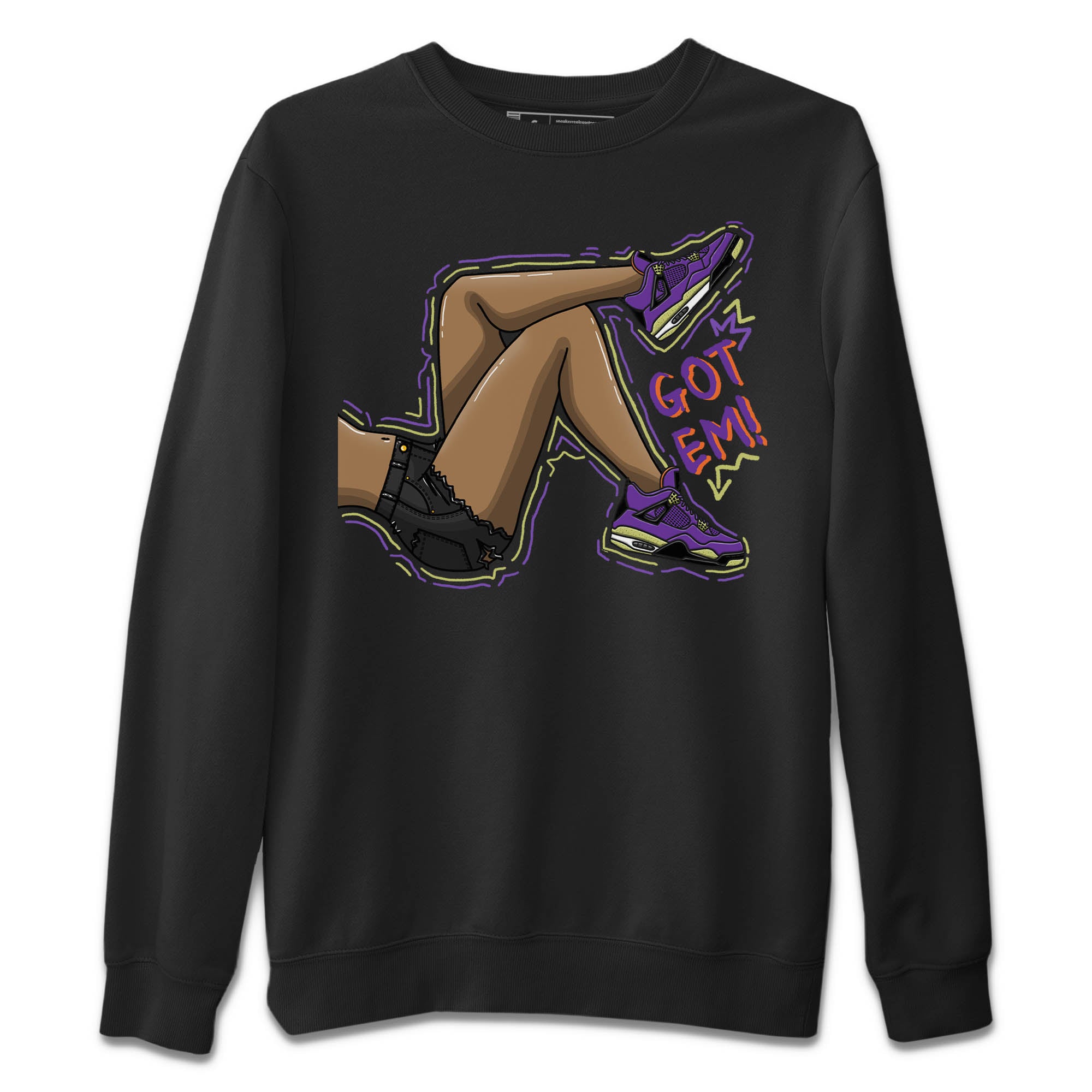 Jordan 4 Canyon Purple Sneaker Match Tees Got Em Legs Sneaker Tees Jordan 4 Canyon Purple Sneaker Release Tees Unisex Shirts