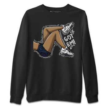 Jordan 4 Midnight Navy Sneaker Match Tees Got Em Legs Sneaker Tees Jordan 4 Midnight Navy Sneaker Release Tees Unisex Shirts