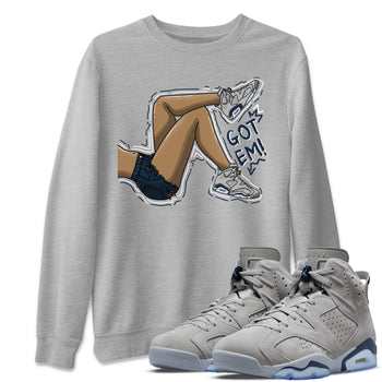 Jordan 6 Georgetown Sneaker Match Tees Got Em Legs Sneaker Tees Jordan 6 Georgetown Sneaker Release Tees Unisex Shirts