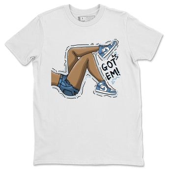 Jordan 1 Denim Sneaker Match Tees Got Em Legs Sneaker Tees Jordan 1 Denim Sneaker Release Tees Unisex Shirts