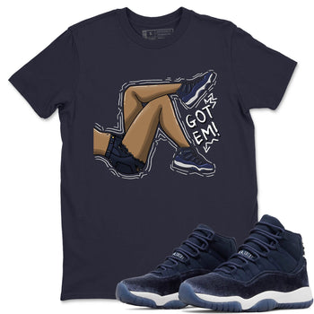 Jordan 11 Midnight Navy Sneaker Match Tees Got Em Legs Sneaker Tees Jordan 11 Midnight Navy Sneaker Release Tees Unisex Shirts