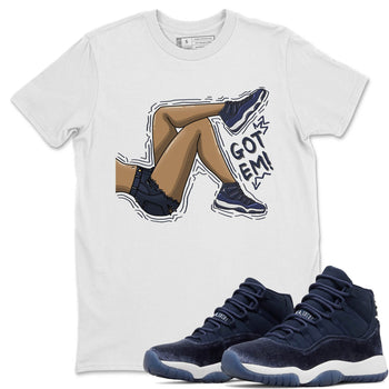 Jordan 11 Midnight Navy Sneaker Match Tees Got Em Legs Sneaker Tees Jordan 11 Midnight Navy Sneaker Release Tees Unisex Shirts