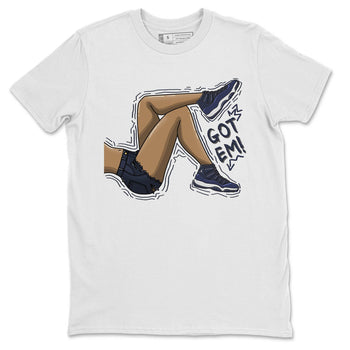 Jordan 11 Midnight Navy Sneaker Match Tees Got Em Legs Sneaker Tees Jordan 11 Midnight Navy Sneaker Release Tees Unisex Shirts