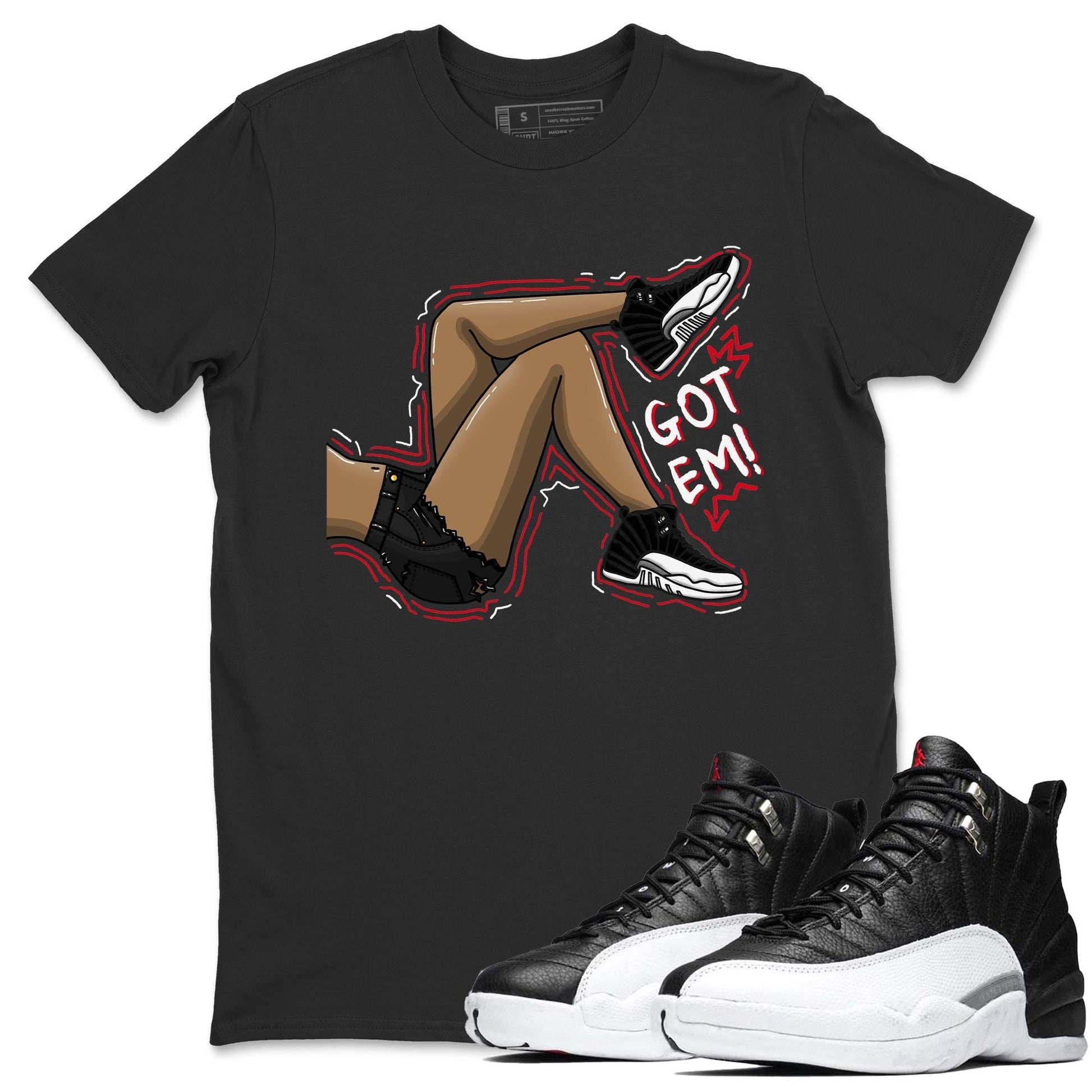 Jordan 12 Playoffs Sneaker Match Tees Got Em Legs Sneaker Tees Jordan 12 Playoffs Sneaker Release Tees Unisex Shirts