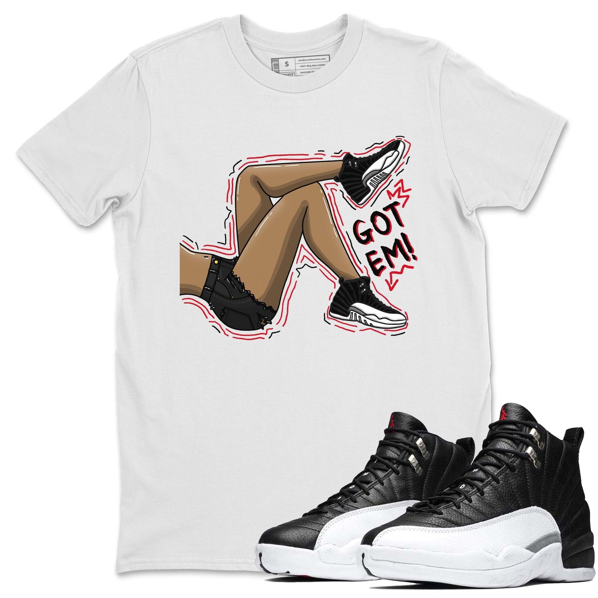 Jordan 12 Playoffs Sneaker Match Tees Got Em Legs Sneaker Tees Jordan 12 Playoffs Sneaker Release Tees Unisex Shirts