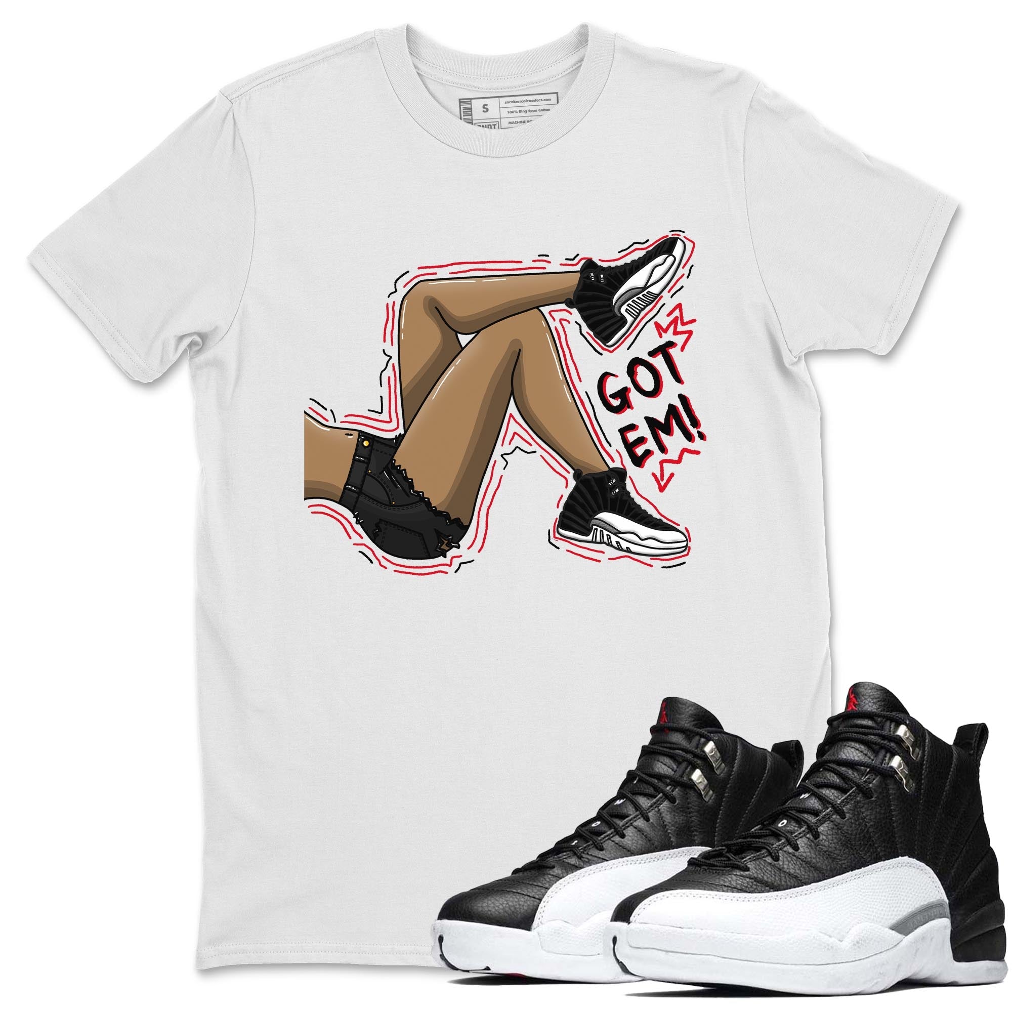 Jordan 12 Playoffs Sneaker Match Tees Got Em Legs Sneaker Tees Jordan 12 Playoffs Sneaker Release Tees Unisex Shirts