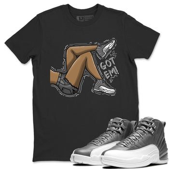 Jordan 12 Stealth Sneaker Match Tees Got Em Legs Sneaker Tees Jordan 12 Stealth Sneaker Release Tees Unisex Shirts