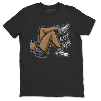 Jordan 12 Stealth Sneaker Match Tees Got Em Legs Sneaker Tees Jordan 12 Stealth Sneaker Release Tees Unisex Shirts