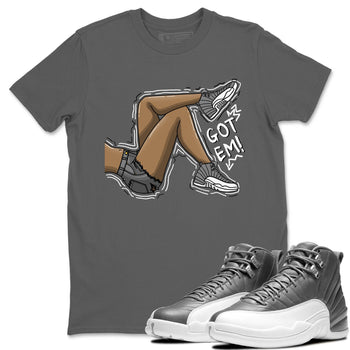 Jordan 12 Stealth Sneaker Match Tees Got Em Legs Sneaker Tees Jordan 12 Stealth Sneaker Release Tees Unisex Shirts