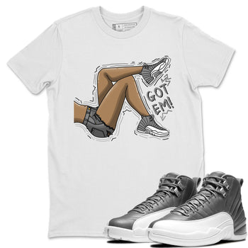 Jordan 12 Stealth Sneaker Match Tees Got Em Legs Sneaker Tees Jordan 12 Stealth Sneaker Release Tees Unisex Shirts