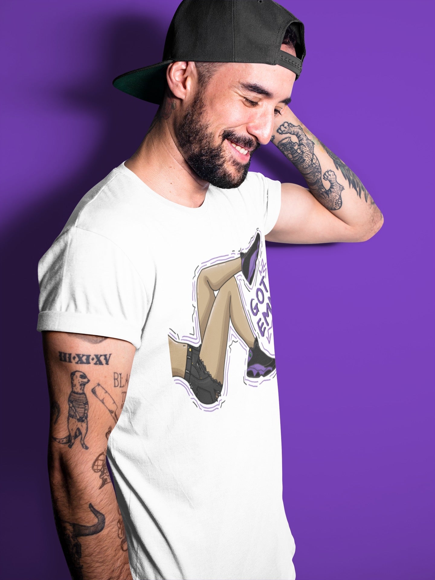 Jordan 13 Court Purple Sneaker Match Tees Got Em Legs Sneaker Tees Jordan 13 Court Purple Sneaker Release Tees Unisex Shirts