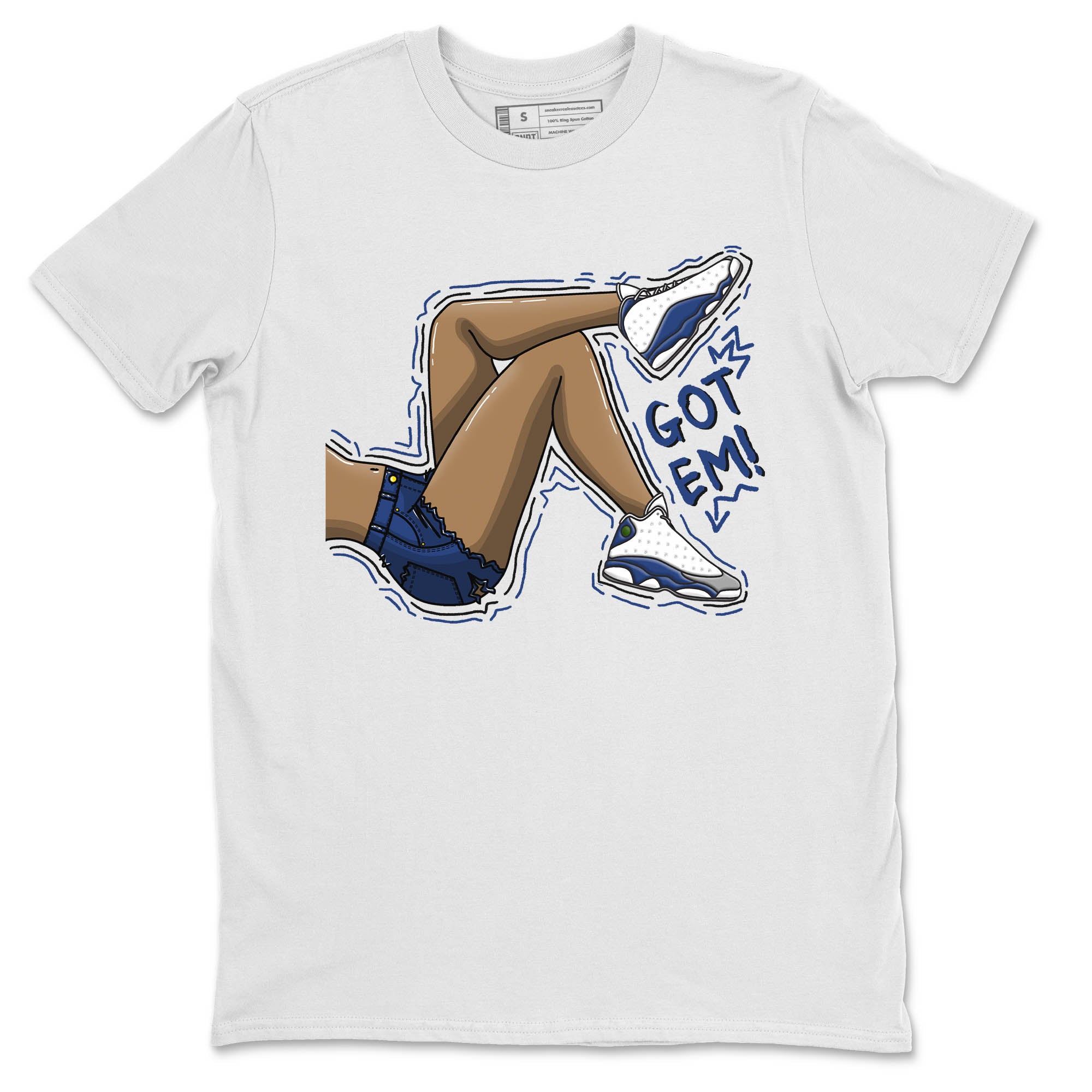 Jordan 13 French Blue Sneaker Match Tees Got Em Legs Sneaker Tees Jordan 13 French Blue Sneaker Release Tees Unisex Shirts