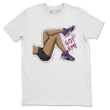 Jordan 4 Canyon Purple Sneaker Match Tees Got Em Legs Sneaker Tees Jordan 4 Canyon Purple Sneaker Release Tees Unisex Shirts