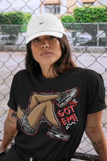 Jordan 4 Infrared Sneaker Match Tees Got Em Legs Sneaker Tees Jordan 4 Infrared Sneaker Release Tees Unisex Shirts