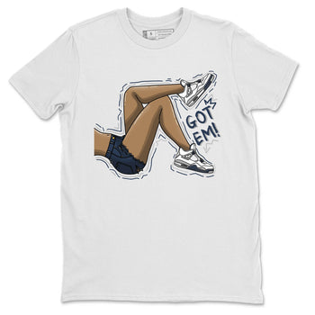 Jordan 4 Midnight Navy Sneaker Match Tees Got Em Legs Sneaker Tees Jordan 4 Midnight Navy Sneaker Release Tees Unisex Shirts